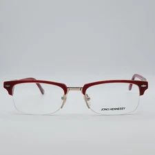 JONO HENNESSY Australia Womens 8089 / 323 Red Half Rim Glasses Frames 52/20
