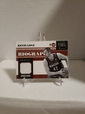 2010-11 Playoff National Treasures Biography Materials 11/99 Kevin Love #19 Cavs