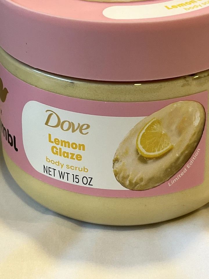 Dove Crumbl Exfoliating Body Scrub Lemon Glaze, 15 oz  4 Body Scrubs - Image 4 of 4