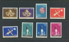 B271   Paraguay 1964 space satellites rockets  8v. MNH