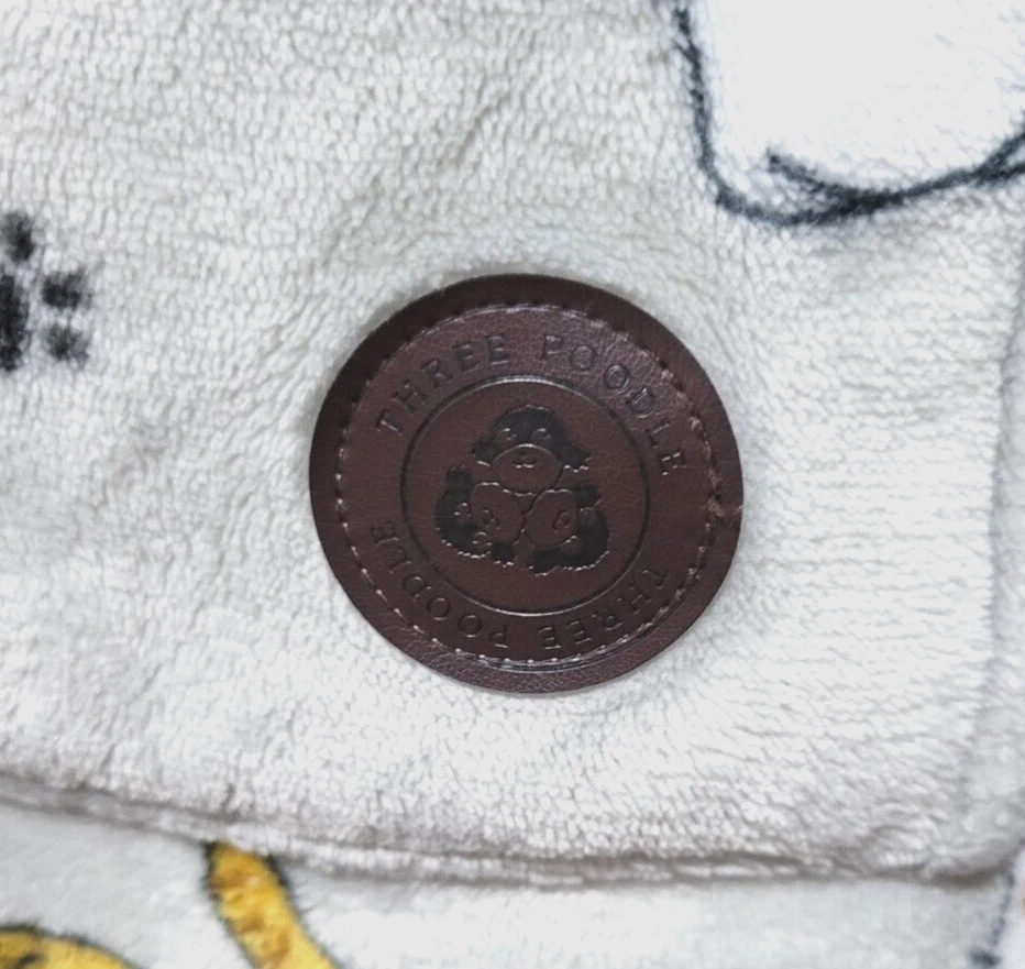 Manta/albornoz portátil con capucha de gran tamaño para gatos/gatitos con bolsillo-tres caniches Foto 3 de 4