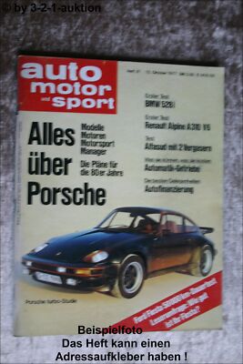 AMS Auto Motor Sport 21/77 * Renault Alpine A310 V6 BMW 528i Simca 1100