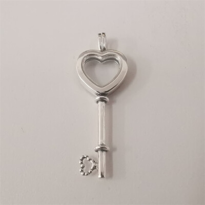 Pandora S925 Floating Heart Locket Key Charm UK