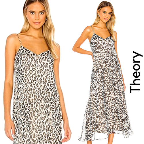 Silk Cami Asymmetrical Leopard Print 