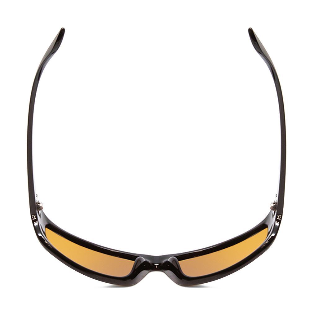 Coyote P-59 Mens Wrap Designer Polarized Sunglasses in Matte Black