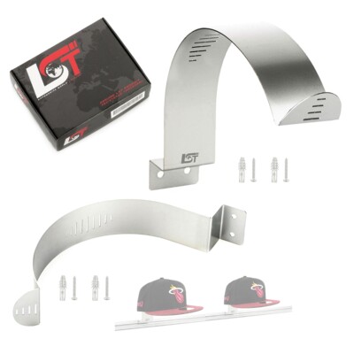 2x Original LST Mützenhalterung Edelstahl Wandgarderobe für Snapbacks Mützen