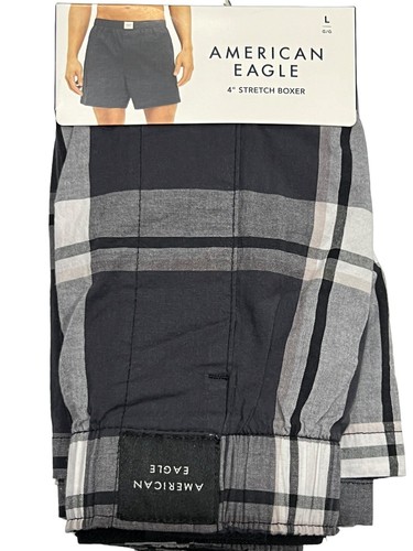 Neu mit Etikett American Eagle Stretch Boxer Gr. XS-S-M-L-XL schwarz weiß kariert #71 - Bild 7 von 8