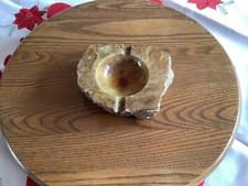 marble stone vintage ashtray