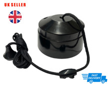Ceiling Pull Cord Switch 1 Way Toilet Light Switch BLACK