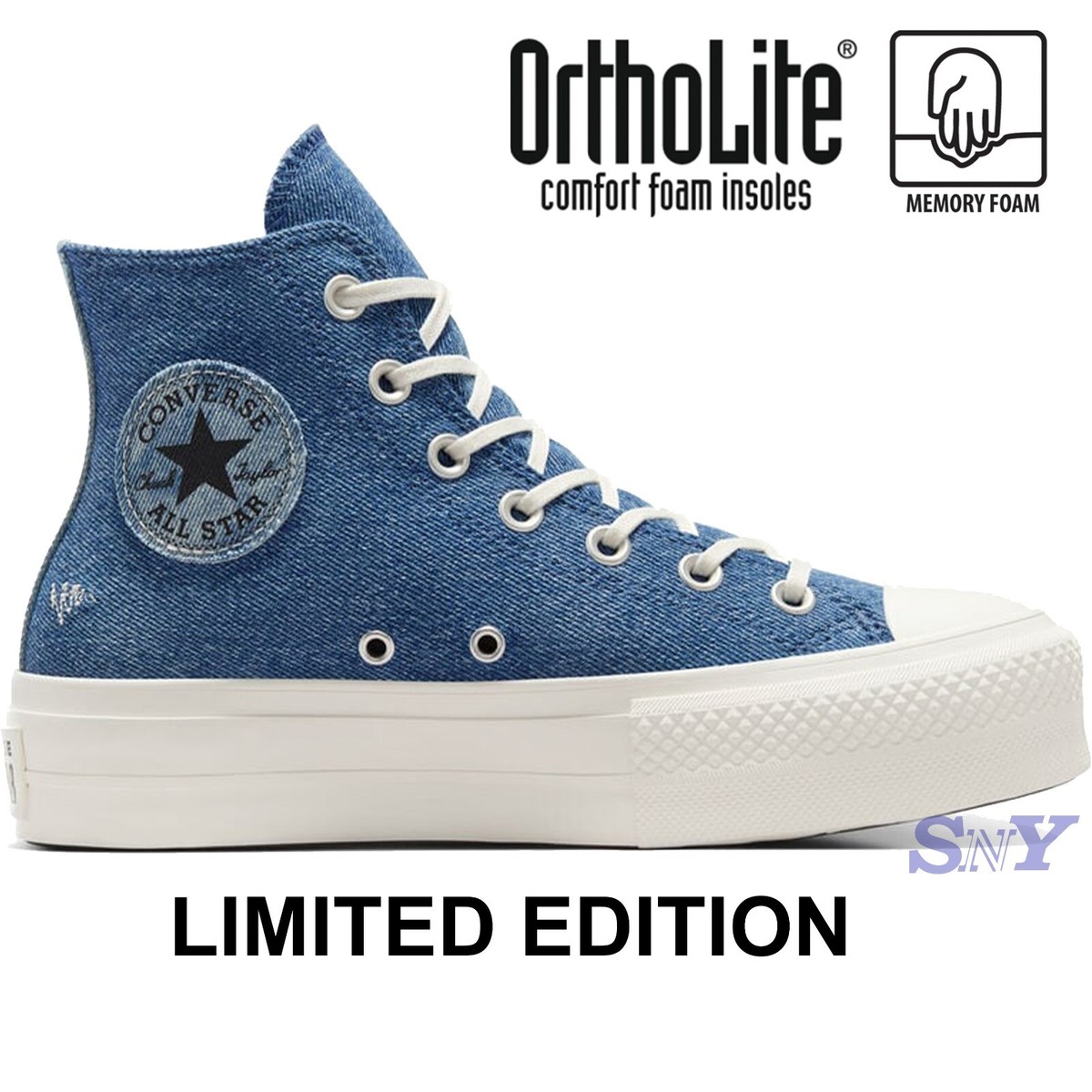 CONVERSE Women's Chuck Taylor All Star Lift Denim Jeans