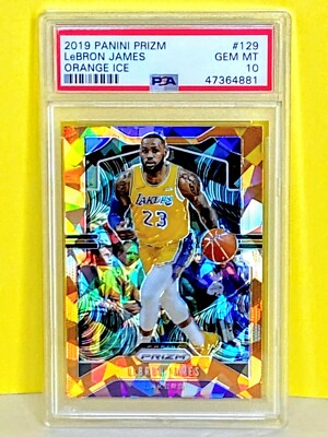 2019-20 Panini Prizm Orange Ice LEBRON