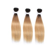 1B/27 Ombre Color Silky Straight Brazilian 100 Virgin Human Hair 3 Bundles