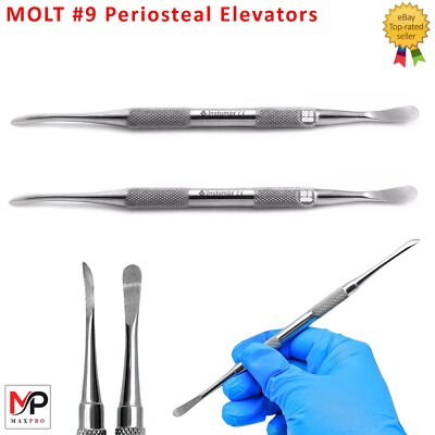 Dental MOLT #9 Periosteal Elevators   Ideal for Bone and Soft Tissue Grafting