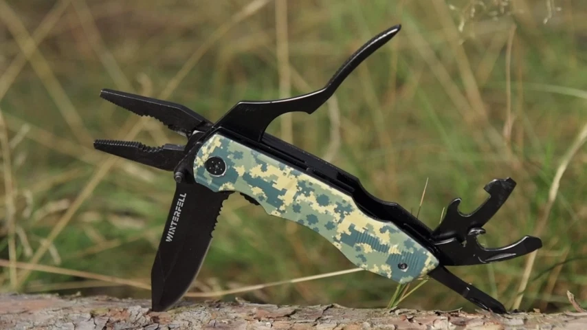 Multi tool Knife WINTERFELL Multipurpose Outdoor Folding Pocket Pliers Multitool