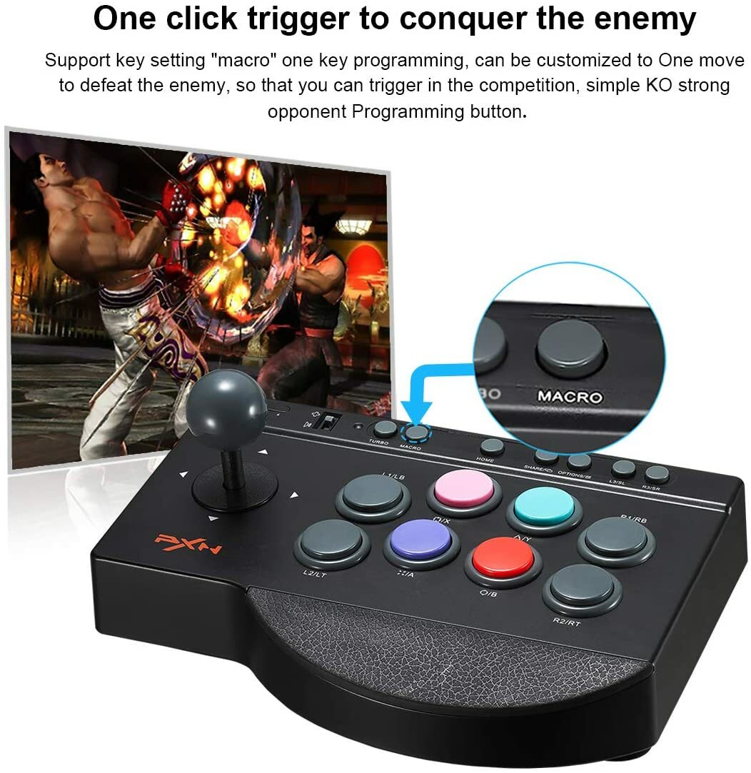 Buy PXN-0082 USB Arcade Fighting Joystick Game Controller for Switch PS3  PS4 Xbox PC Online at Lowest Price in Nepal. 284603708091