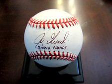 JOE GIRARDI WORLD CHAMP YANKEES CATCHER SIGNED AUTO VINTAGE OAL BASEBALL BECKETT