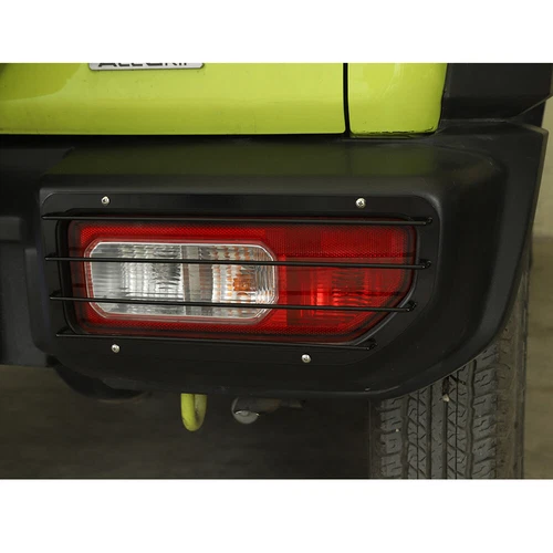 Para Suzuki Jimny JB64 JB74 2019-2021 Hierro Negro Luz Trasera Lámpara Cubierta Protector Borde - Imagen 5 de 12