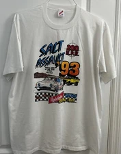 Vintage 1993 Ron Hall Studebaker Racing Team Salt Assault 93 T Shirt Size XL New