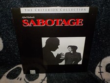 Sabotage Criterion Laserdisc LD Alfred Hitchcock Free Ship 50