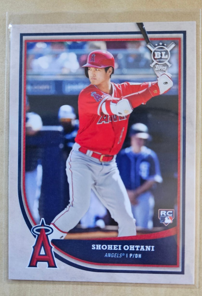 2018 Topps Big League SHOHEI OHTANI Base Rookie Card #141 Angels Batting RC