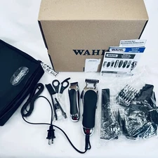 Wahl Clipper Deluxe Chrome Pro Hair and Beard Clipping and Trimming 79524-5201M