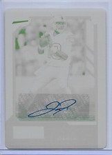 2020 Playbook Football JAKE FROMM auto plate 1/1 Buffalo Bills #105 rookie
