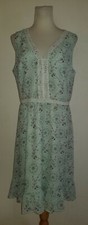 New LOFT outlet sz 12 Dress Fit & Flare lined floral design sleeveless tank 3451