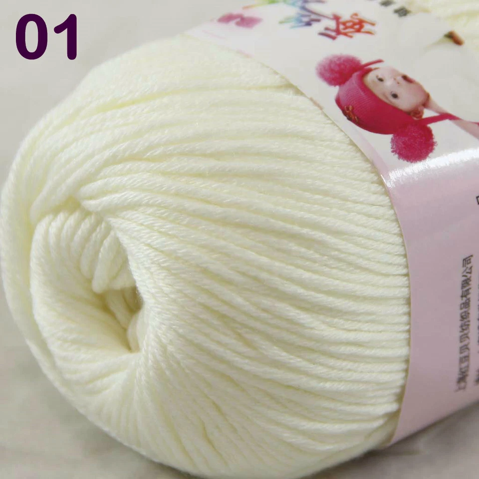 Venta Nuevo 8 Bolas x 50gr Cachemira Seda Lana Tejido a Mano Mantones Hilo de Ganchillo 01 Foto 4 de 4