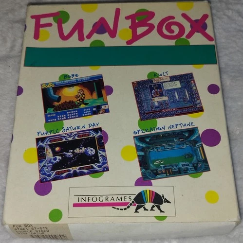 4 Atari ST Games: Fun Box (Infogrames) Operation Neptune, Bobo, Cult - FAULTY!