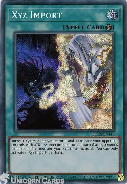 DLCS-EN145 Xyz Import Secret Rare Limited Edition Mint YuGiOh Card