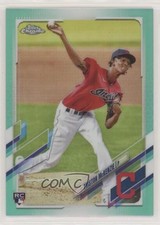 2021 Topps Chrome Aqua Refractor 149/199 Triston McKenzie #21 h2j