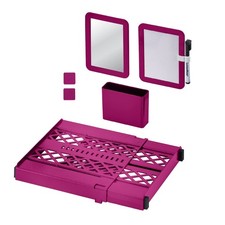 Adjust-A-Shelf 6-Piece Locker Accessories Set, Extends to Fit Your Locker, In...