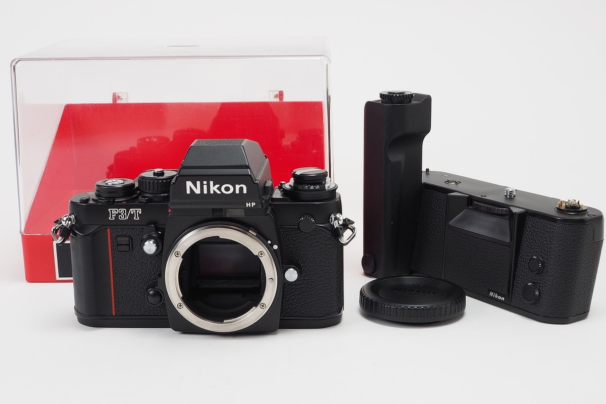 Nikon F3T HP Titan Black w/MD-4 Motor Drive Film Camera From 