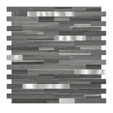 Midcard 10 Sheets Peel & Stick PVC Wall Tile for Kitchen Backsplash Easy Install