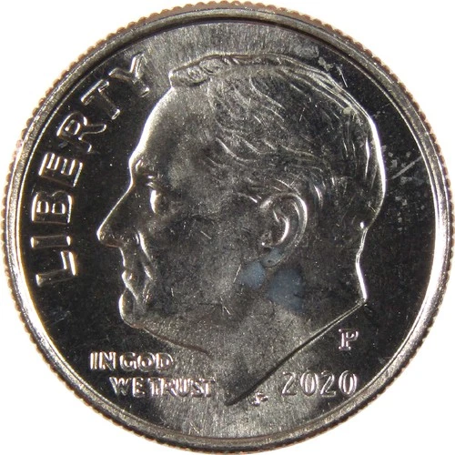 2020 P Roosevelt Dime Uncirculated Clad 10c Coin
