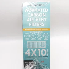 Activated Carbon Air Vent Filters for Home-20 Pieces 4" x 10" Floor Vent Luxoton