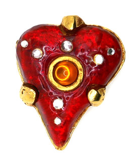 BIJOU KALINGER PARIS BROCHE EN FORME DE COEUR