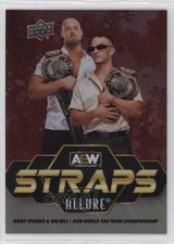 2024 Upper Deck Allure AEW Straps Crimson Ricky Starks Big Bill & #S-22 1jh3