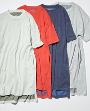UNIQLO Oversized Bicolor T-Shirt Dress Japan NEW