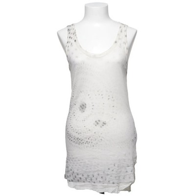 Ann Demeulemeester, Tank­top, Größe: 32, Weiß/Grau, Print, Damen #YvL