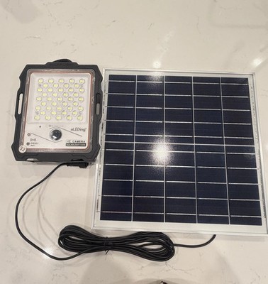 Solar Flood Light with 1080P WiFi Security Camera 20W Solar Panel 730 Lm 5000k