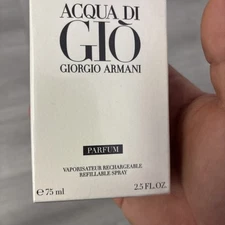 Acqua di Gio Parfum BY ARMANI Refillable 2.5 Oz / 75ml see picture MEN NEW