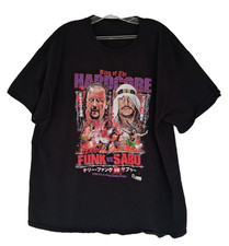 Terry Funk vs Sabu King Of The Hardcore Wrestling T-Shirt Men's XL Black