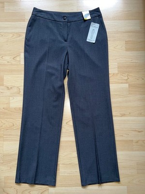  Neu Canda Business Stoff Hose Gr K40 grau anthrazit C&A gerades Bein kurzgröße 