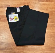 New Ben Davis Gorilla Cut Wide Leg Baggy Pants Black Men's Sz 30x32 Irregular