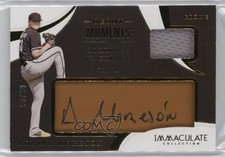 2020 Immaculate Debut Moments Relics Tan Leather 98/99 Adrian Morejon Auto 0t2