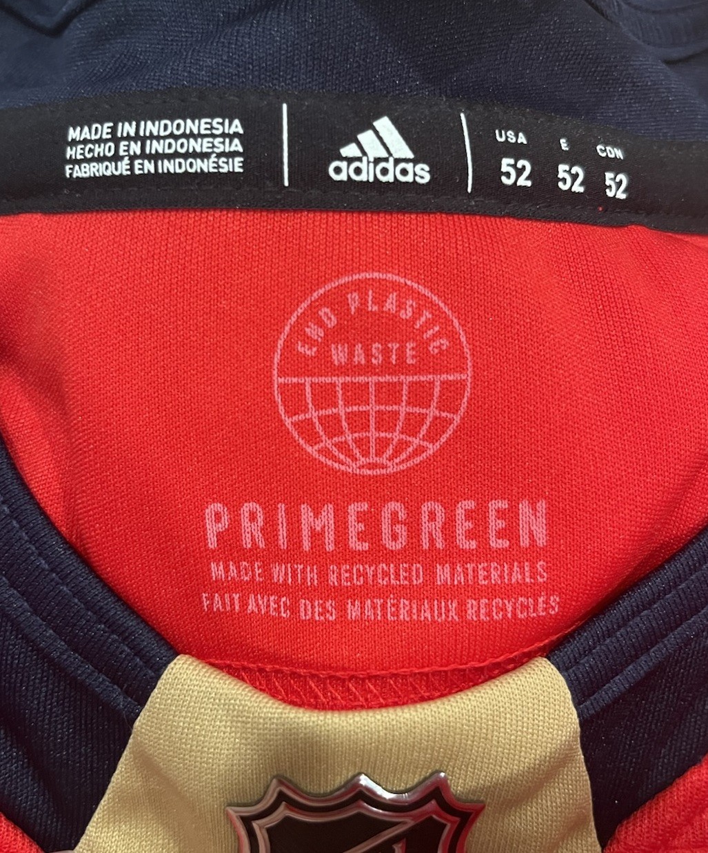 Adidas Florida Panthers Home Jonathan Huberdeau Authentic Jersey Men's Size 52 thumbnail 8