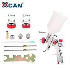 HVLP Gravity Feed Air Spray Gun 600CC Cup Paint Sprayer 3 Nozzles 1.4 1.7 2.0mm