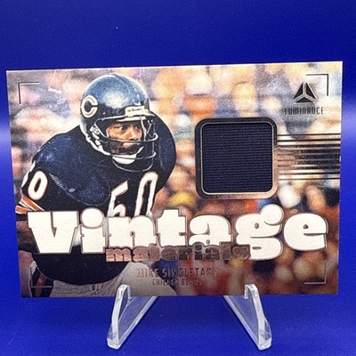 MIKE SINGLETARY 2024 LUMINANCE ''VINTAGE MATERIALS'' BEARS HOF JERSEY PATCH RELIC!