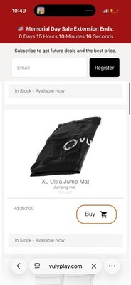 VULY XL Ultra Jump Mat